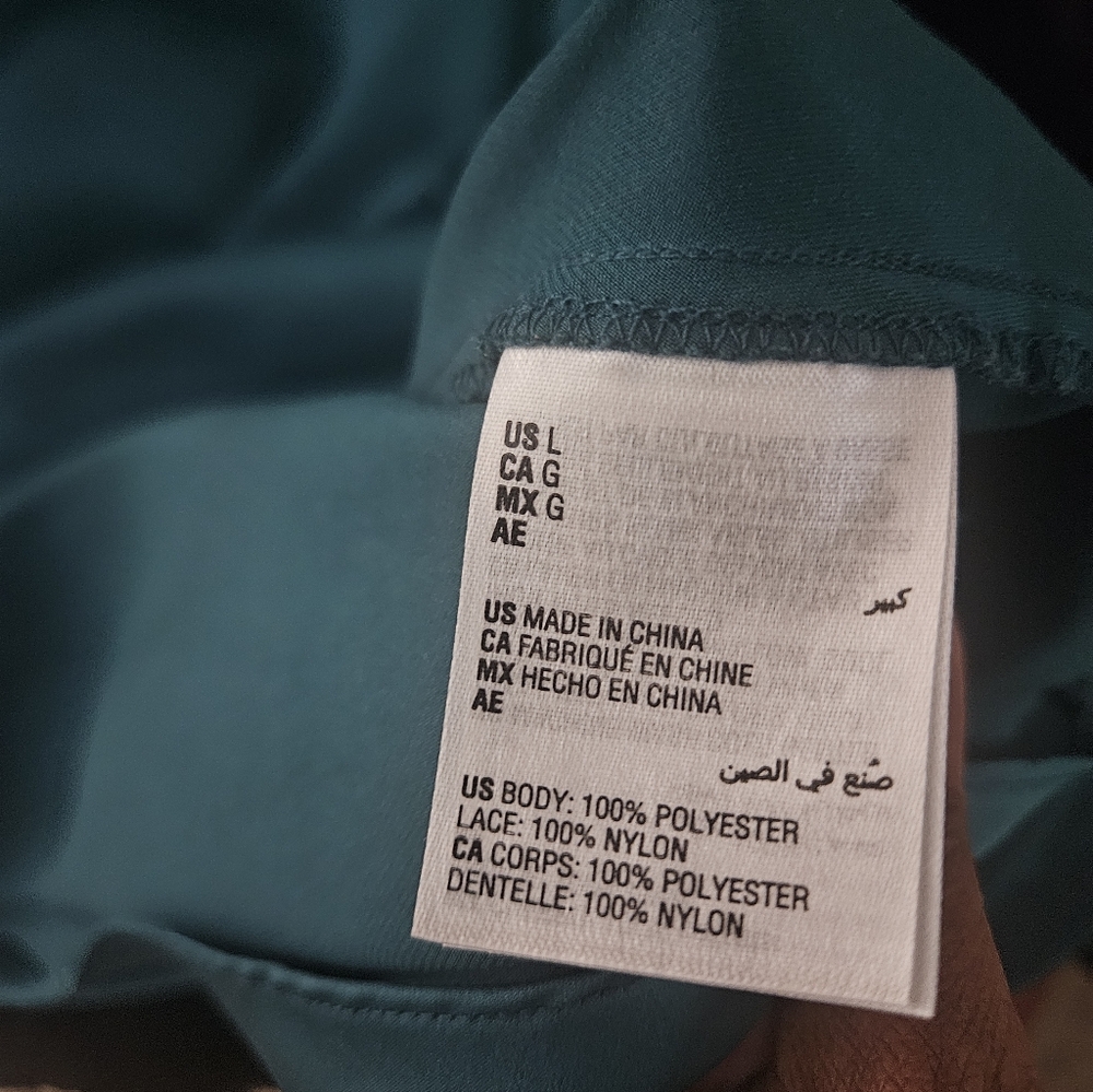 I.N.C.International Concepts Lace-Trim Satin Nightgown - Picture 8 of 8